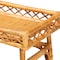Bali & Pari Savitri Modern Bohemian Natural Rattan 2-Tier Console Table 243-13398-ZORO - alternate 6